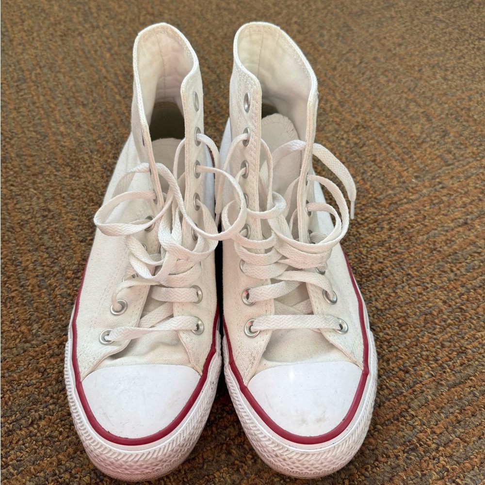 High top converse white